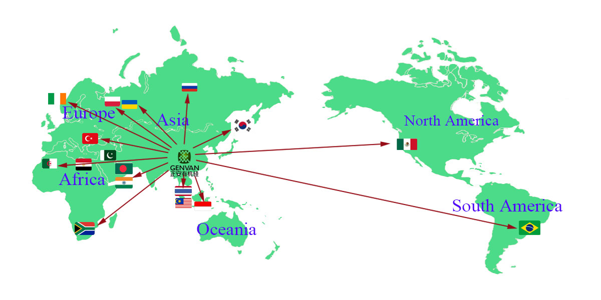 Marketing Network of Silicone Rubber Supplier Marketing Network of Silicone Rubber Supplier